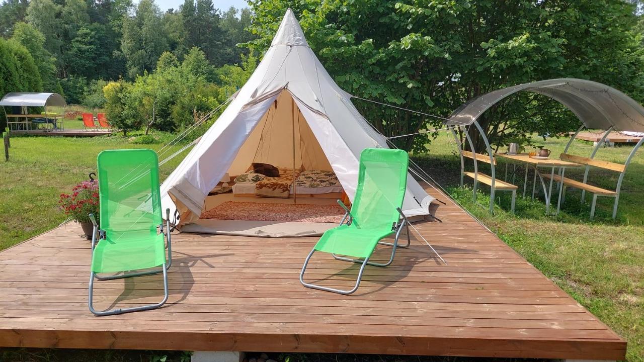 Glamping Fluffy Horns - Glempings Pukainie Ragi Hotel Plienciems Bagian luar foto
